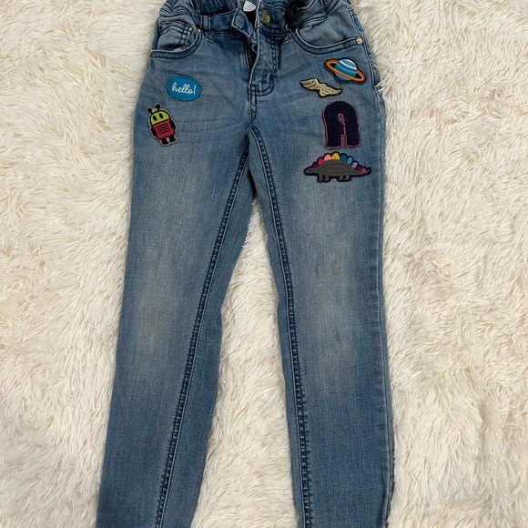 Cat & Jack Other - Kids' Blue Jeans with Fun Patches